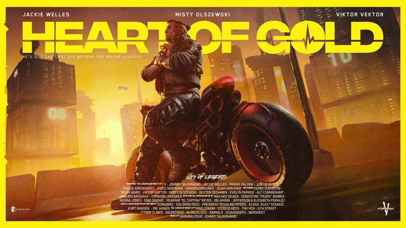 Heart of Gold: Cyberpunk 2077 Jackie Welles Motorcycle
