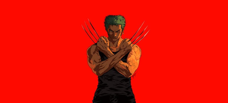 Roronoa Zoro as Wolverine Crossover Fan Art