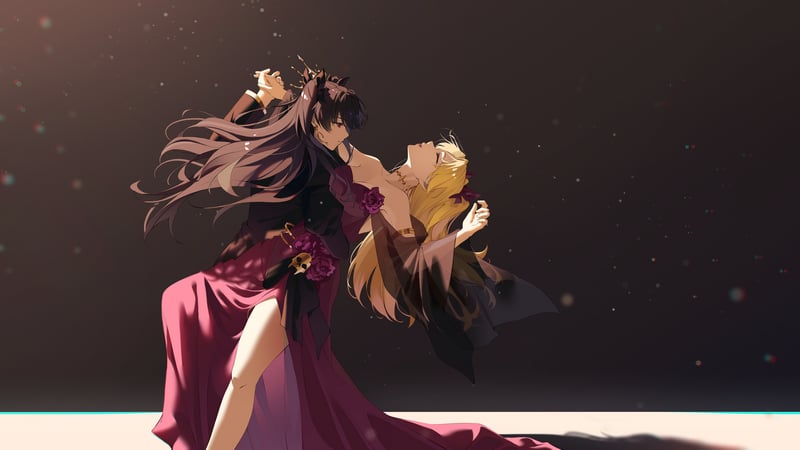 Ishtar and Ereshkigal from Fate/Grand Order dancing