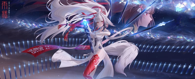 Ye Shunguang (Zenless Zone Zero) with sword and tail