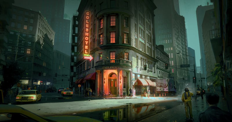Cullen Cole Hotel in a Rainy City