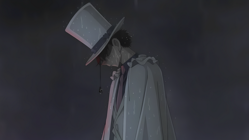 Detective Conan Kaito Kuroba in the Rain