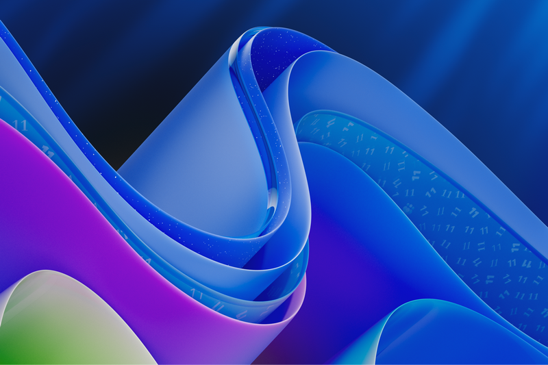 Abstract Blue and Purple Waves