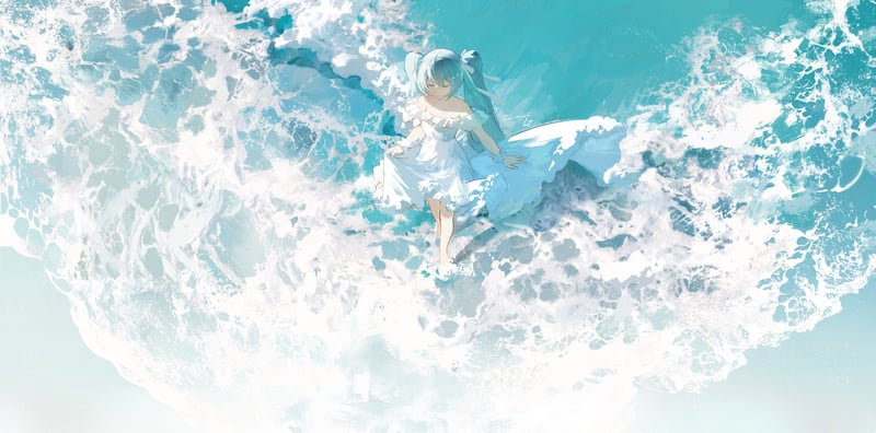 Hatsune Miku in the Sea