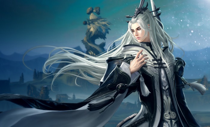 Revelation Online Character with White Hair