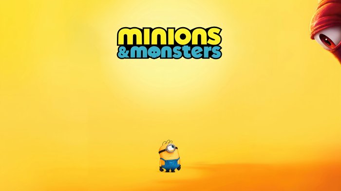 Minions and Monsters Movie Poster with Stuart