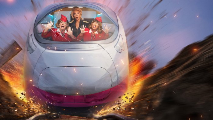 RuPaul in Stop! That! Train! Movie Poster
