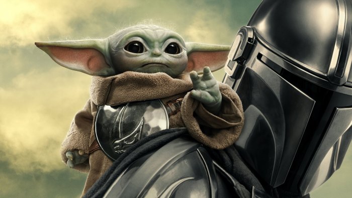 Grogu and The Mandalorian from Star Wars