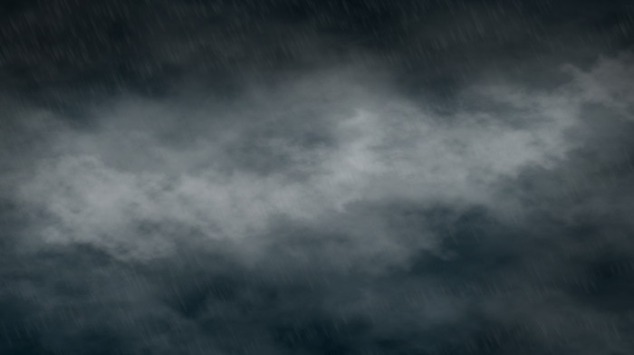 Dark Storm Clouds with Falling Rain