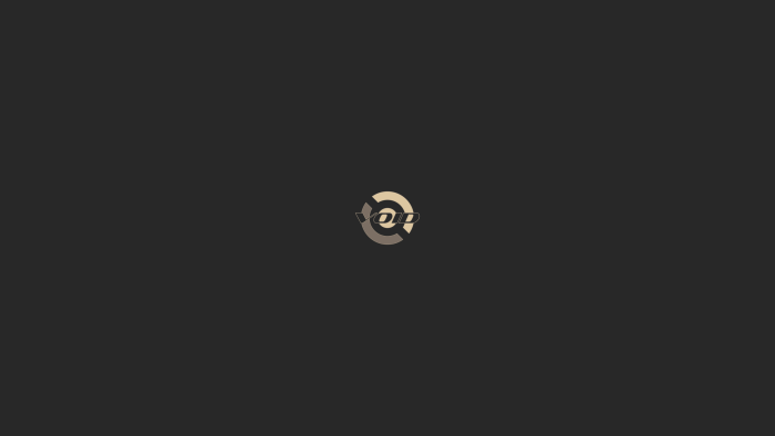 Minimalist Void Logo on Dark Gray Background