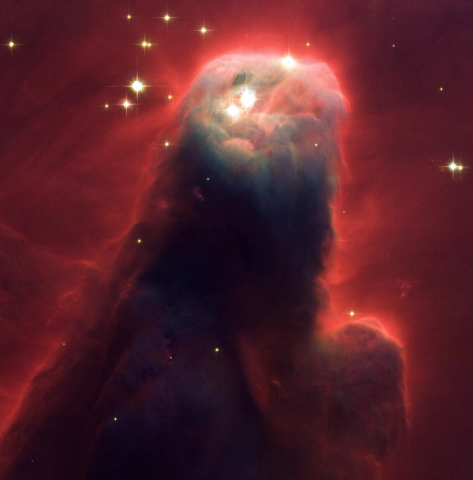 The Cone Nebula Captured by Hubble Space Telescope