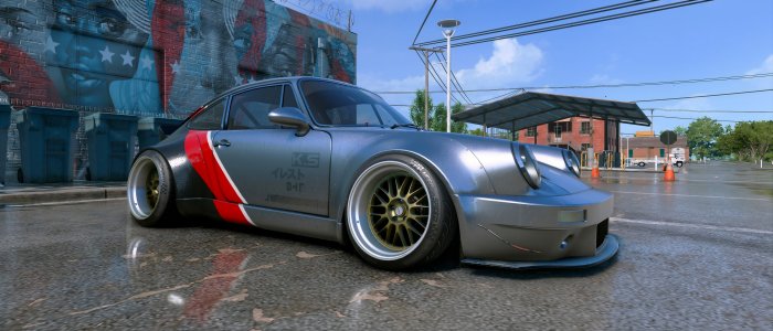 Custom Silver Porsche 911 Widebody