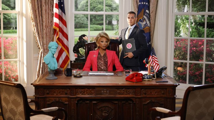 RuPaul as President in the Oval Office