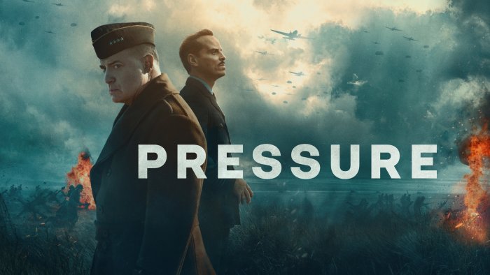 Movie poster for Pressure featuring Brendan Fraser and Andrew Scott