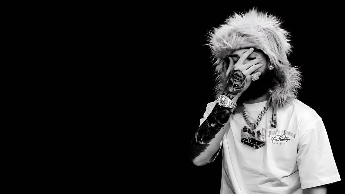 Ruby da Cherry of Suicideboys in Black and White