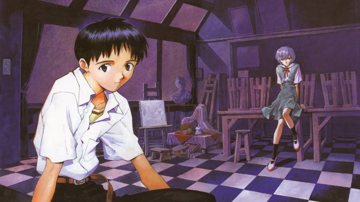 Shinji Ikari and Rei Ayanami from Neon Genesis Evangelion