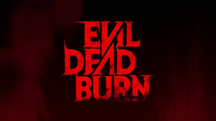 Evil Dead Burn movie title logo