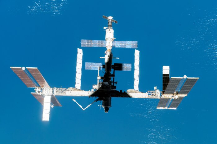 The International Space Station Orbiting Earth