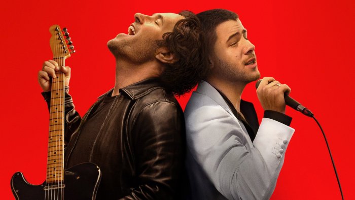 Paul Rudd and Nick Jonas in Power Ballad