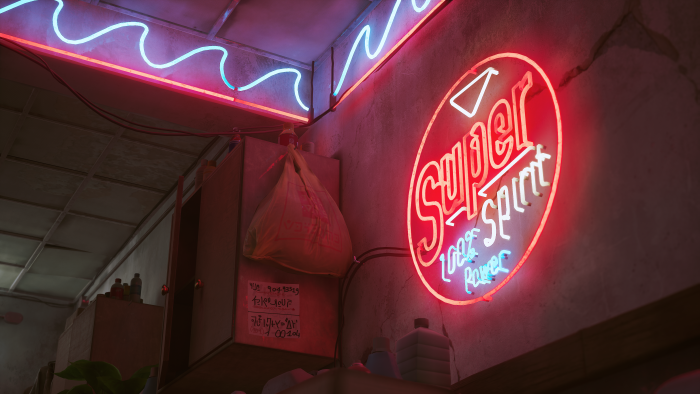 Super Spirit Detergent Neon Sign from Stray