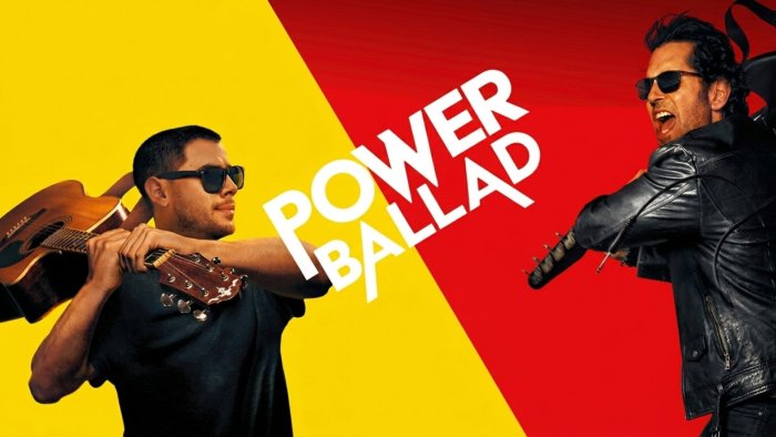 Nick Jonas and Paul Rudd in Power Ballad