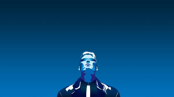 JC Denton from Deus Ex Minimalist Vector Art