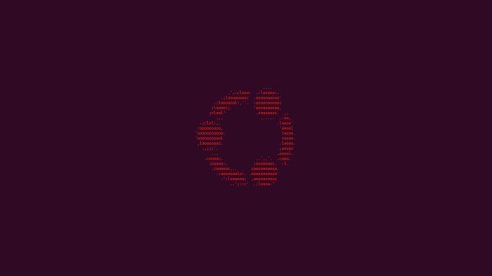 Ubuntu OS ASCII Art Logo