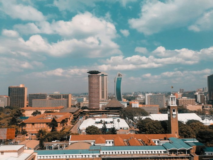 Nairobi City Skyline with Kenyatta International Convention Centre