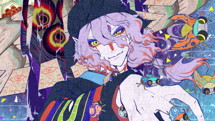 Medicine Seller from Mononoke with Colorful Beetles