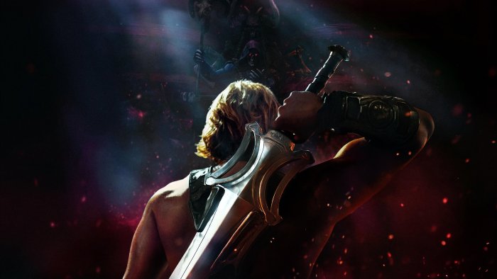 He-Man holding the Power Sword in Masters of the Universe