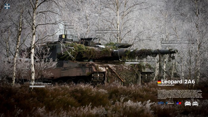 German Leopard 2A6 Main Battle Tank Infographic