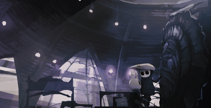 Quirrel and the Knight from Hollow Knight