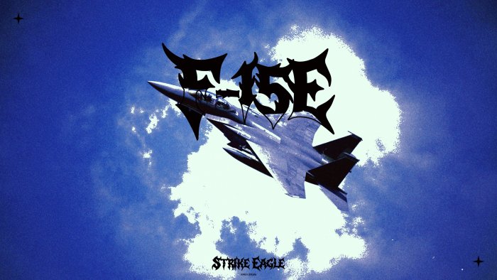 F-15E Strike Eagle Fighter Jet in Flight