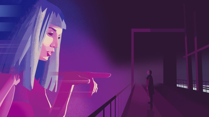 Joi and K in Blade Runner 2049 Vector Art