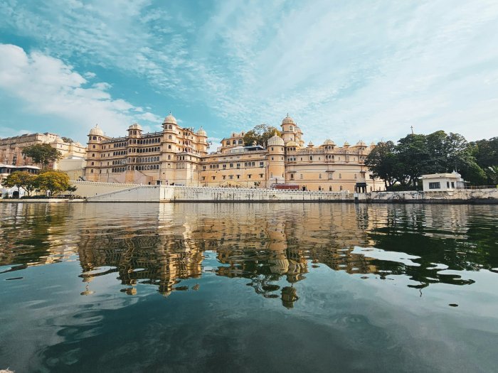 City Palace Udaipur Reflected in Lake Pichola