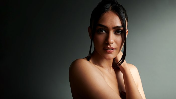 Portrait of Indian Actress Mrunal Thakur