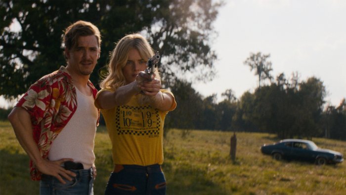 Kyle Gallner and Samara Weaving in Carolina Caroline
