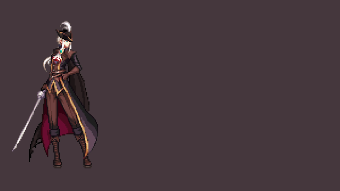 Pixel Art Female Fencer from Dungeon Fighter Online