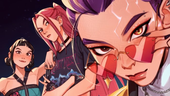 Reyna, Jett, and Neon from Valorant
