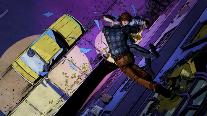Bigby Wolf and the Woodsman in The Wolf Among Us