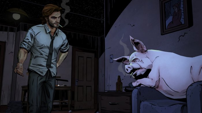 Bigby Wolf and Colin in The Wolf Among Us