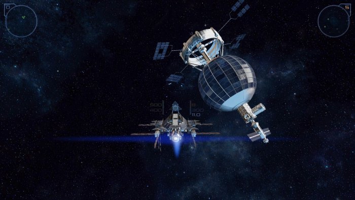 Spaceship and Space Station in Iron Sky: Invasion