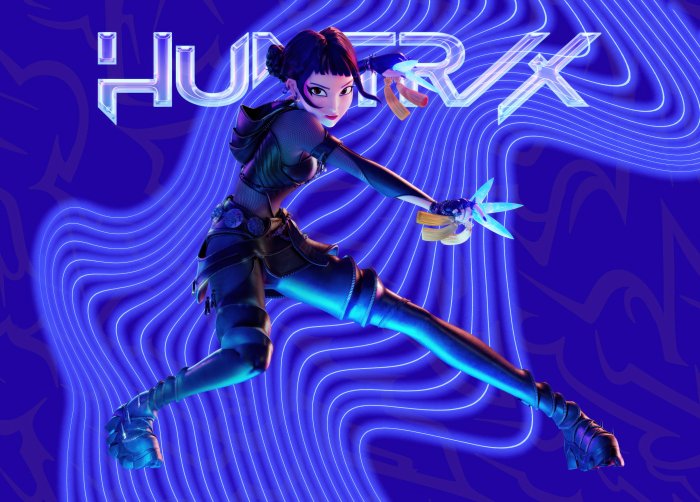 Huntrix Character from Fortnite in Action Pose