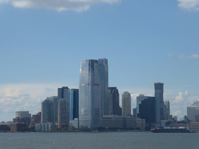 Jersey City Skyline Across the Hudson River