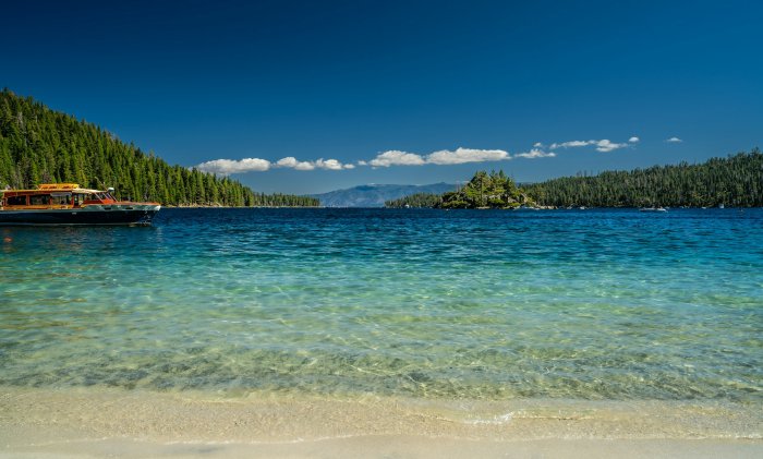 Crystal Clear Water of Emerald Bay Lake Tahoe