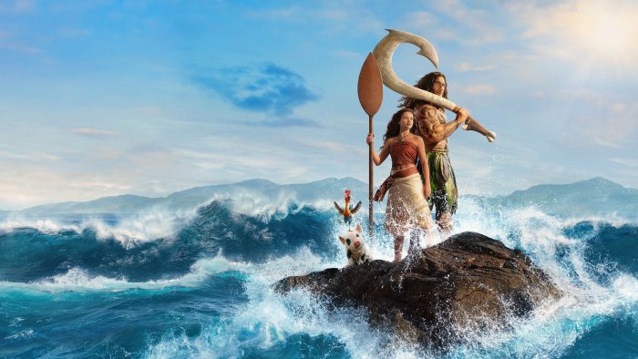 Moana and Maui in Disney's Live-Action Moana
