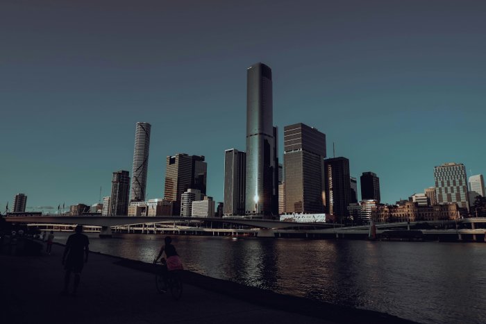 Brisbane City Skyline and River at Dusk