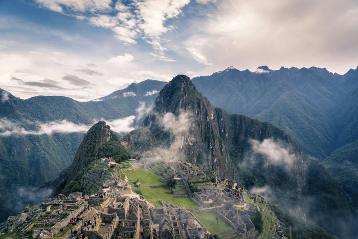 The ancient ruins of Machu Picchu in Peru