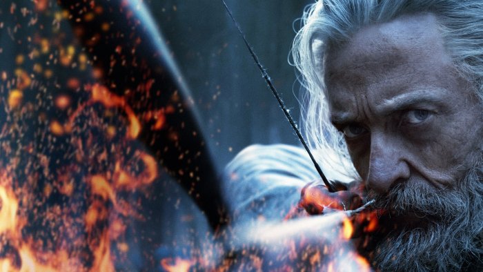 Hugh Jackman as Robin Hood in The Death of Robin Hood