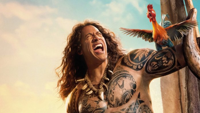 Dwayne Johnson as Maui in Live-Action Moana
